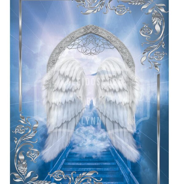 Blue and Silver Memorial Backdrop - Etsy