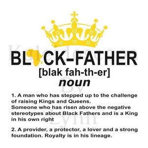 Black Father SVG PNG JPG descarga digital Diseño del día de los padres
