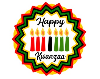 Happy Kwanzaa SVG PNG JPG Digital Cut File for Cricut - Etsy Israel