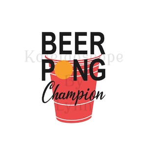 Arquivo de corte digital SVG JPG PNG para silhueta cricut e outros usos Beer Pong party beer game download engraçado para uso comercial