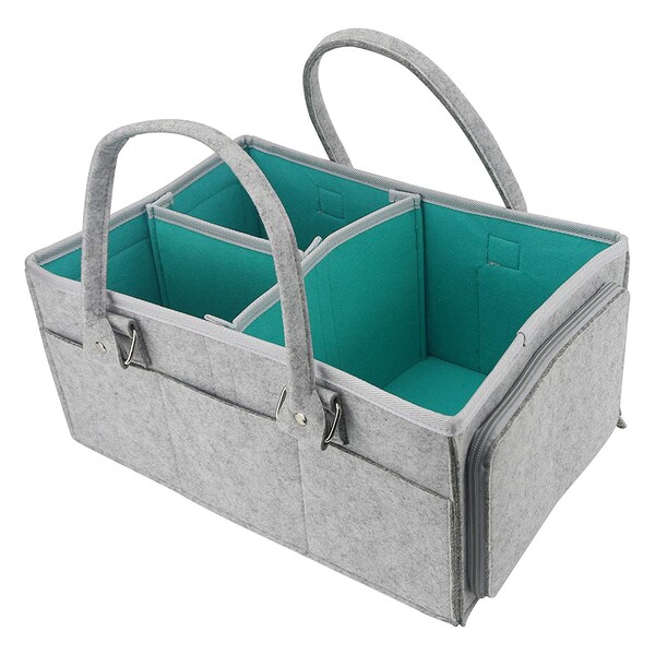 Baby Diaper Caddy Organizer, Nursery Storage for Changing Table, Perfect as Car Organizer Basket.