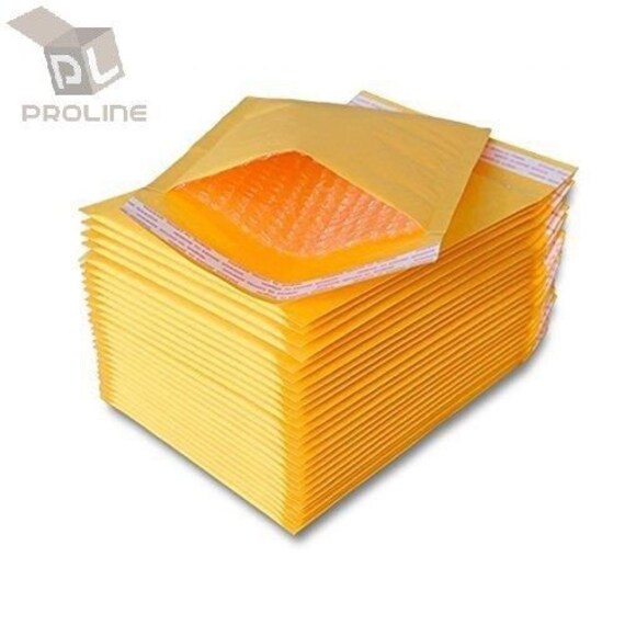 Inner 4x7 ProLine® 50 pcs #000 Kraft Bubble Envelopes Mailers 4X8 