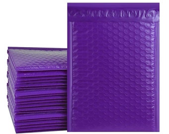 ProLine #0 6" x 10" (25 Pack) Purple Poly Bubble Mailers Padded Shipping Envelopes Bags