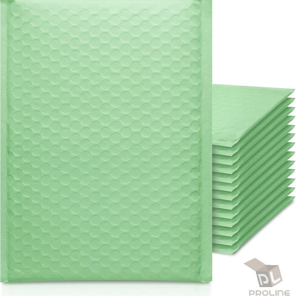 ProLine #0 6.5" x 10" Green Ash Designer Bubble Padded Shipping Mailers Envelopes