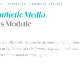 AI Synthetische Medien-Analytik-Leitfaden Journalismus Strukturforensik Editions-Policy