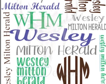 SOFORT DOWNLOAD - Silhouette Studio Personalisierbar Name Babydecke Template Design