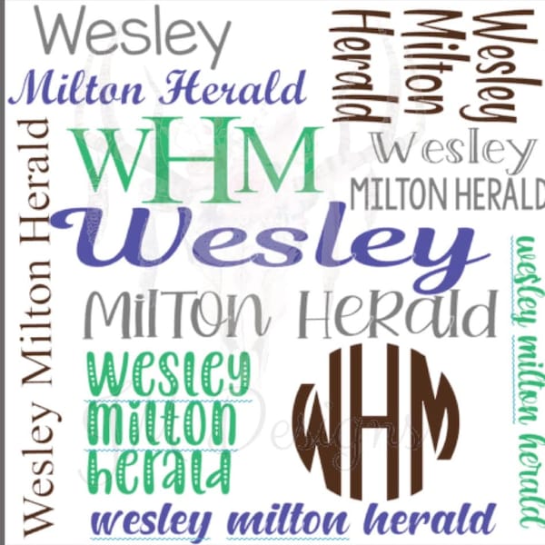 Baby Name Blanket Template Etsy