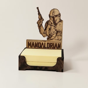 Mandalorian. Disney Inspired. The child. Star Wars The Mandalorian. Sticky notes holder. This is the way.