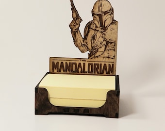 Mandalorian. Disney inspiriert. Das Kind. Star Wars The Mandalorian. Haftnotizenhalter. So geht es.