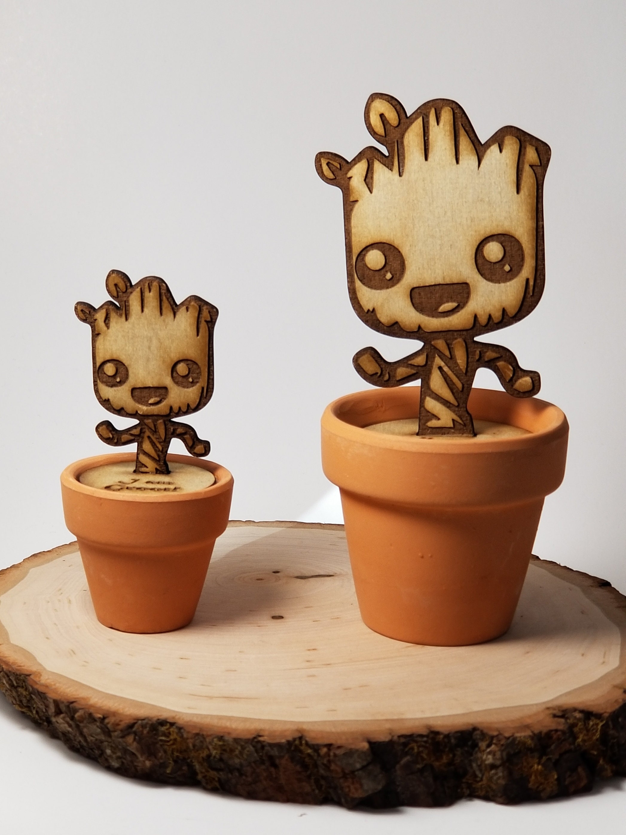 Brown Rectangular Groot Planter Guardians Of The Galaxy Baby Groot