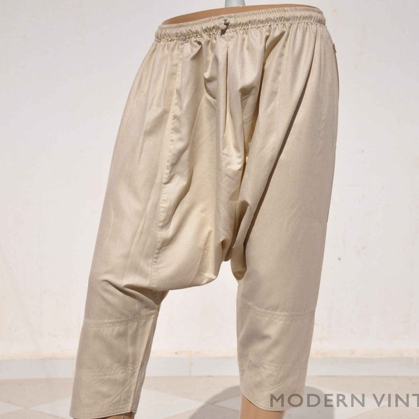 pants for men , Moroccan Qandrissi trousers blue Aladdin trousers, harem pants , moroccan pants , cotton pants