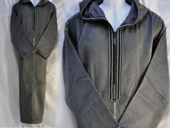 Moroccan djellaba, Gray hight quality Djellaba for
