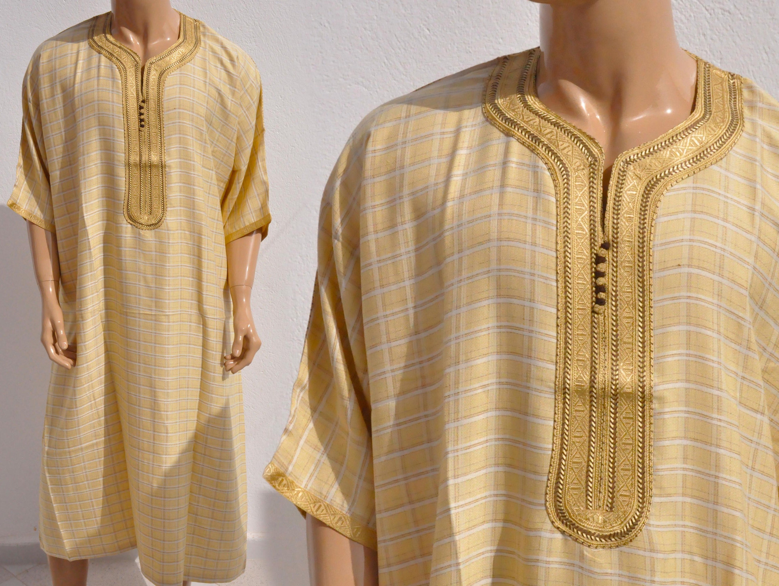 Caftan Homme U2013 Robe Musulmane Thobe Djellaba Abaya Kami MUSLIM SAUDI ARAB Men Thobe Jubba Robe Kaftan Abaya Dubai Islamic Caftan Homme U2013 Robe Musulmane Thobe Djellaba Abaya Kami De