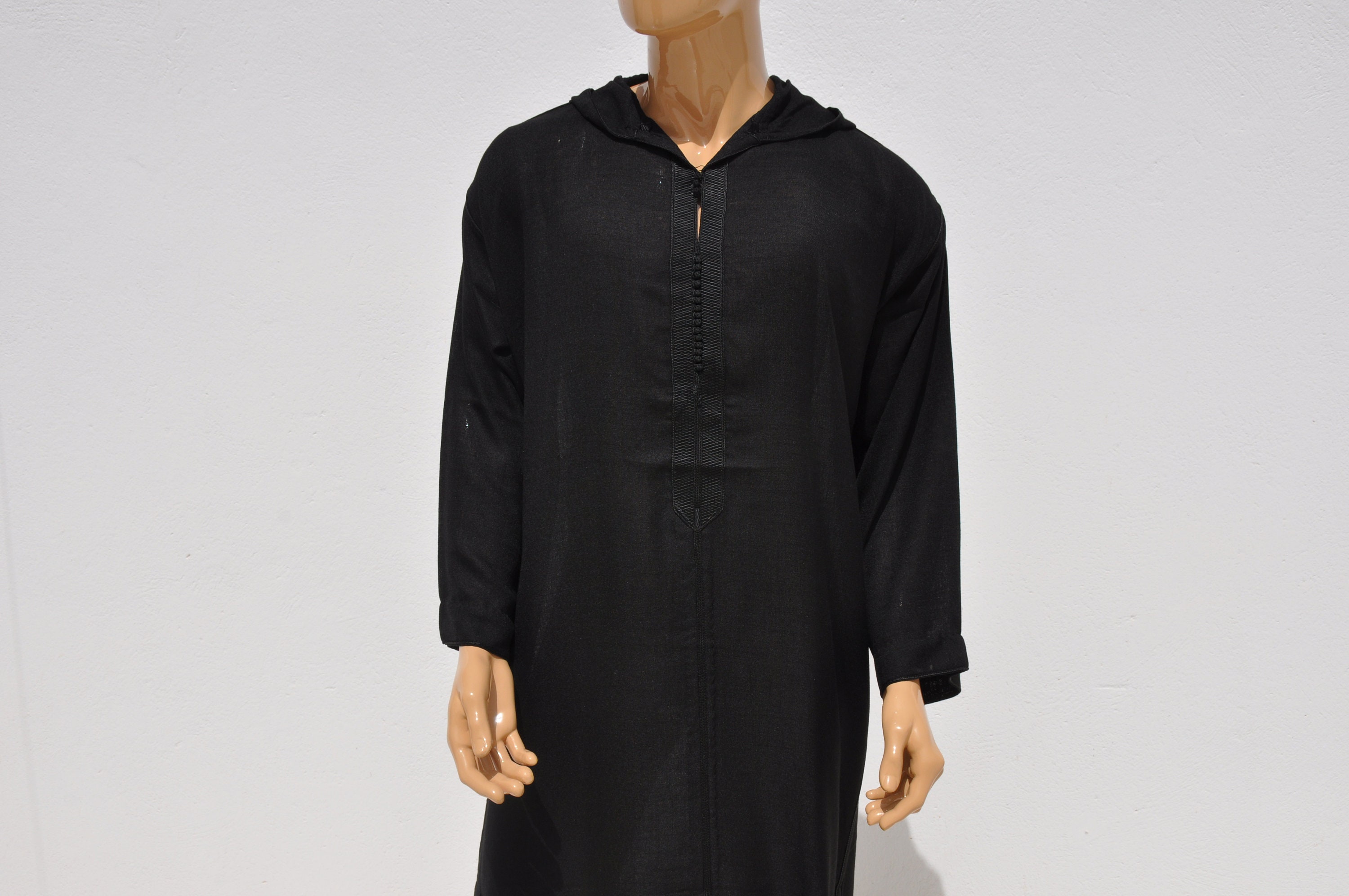 thumbnail: Djellaba Voor Mannen - Marokkaanse Kaftan Gandoura - 100% Katoen - Traditioneel Design