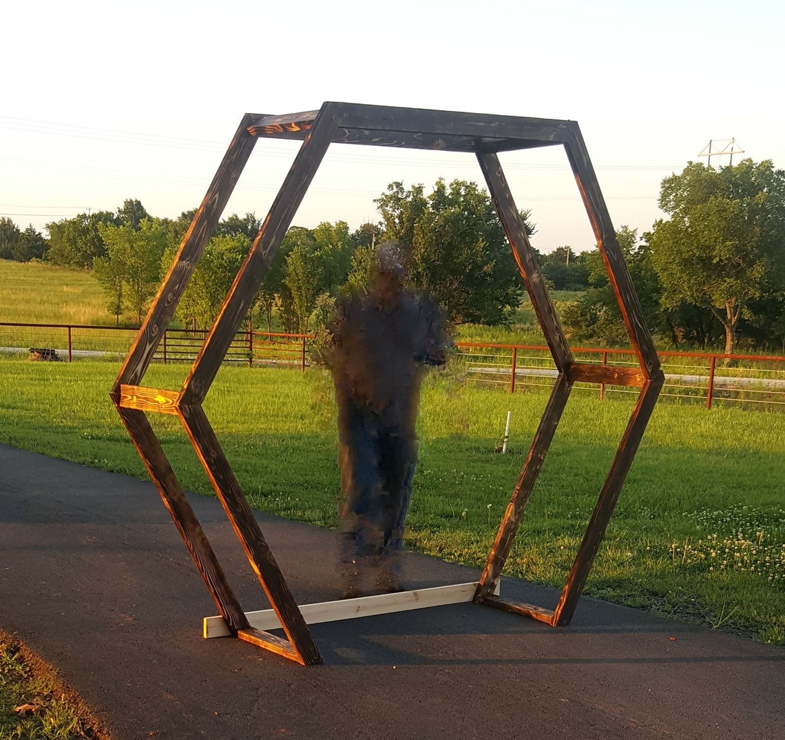 Construction Plans for HEXAGON Wedding ARBOR DIY Wooden Arch Etsy