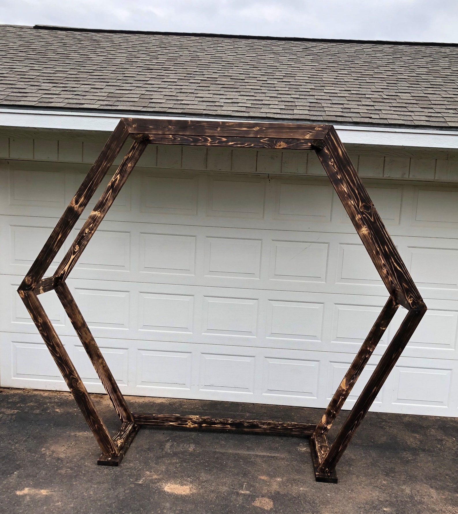 Construction Plans for HEXAGON Wedding ARBOR DIY Wooden Arch Etsy