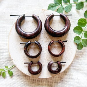 Mens wooden earrings hotsell