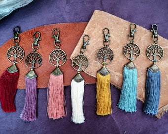 Tree of Life Keychain , Boho Keyrings