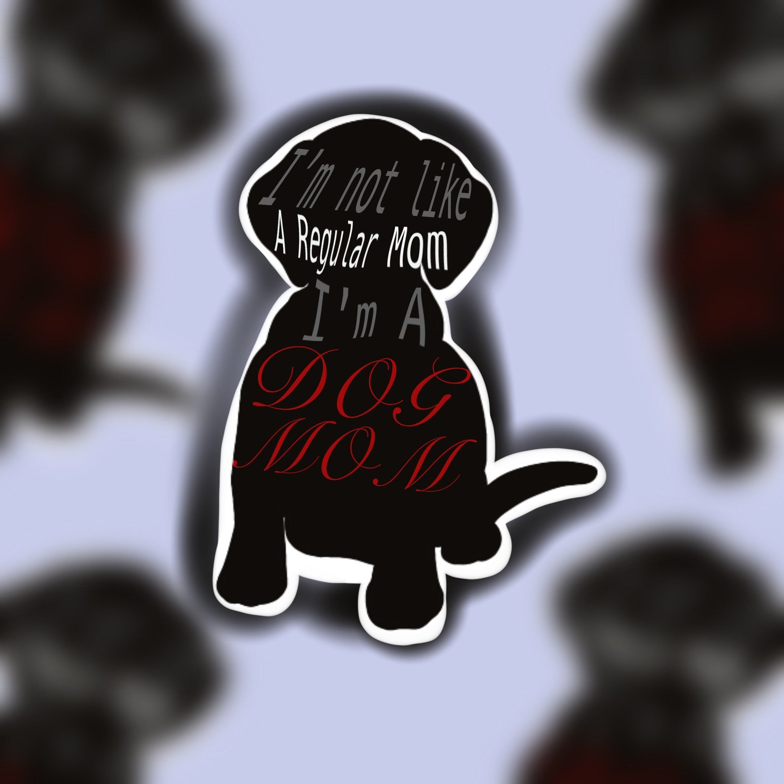 Dog Mom Sticker Laptop Sticker Bumper Sticker Etsy