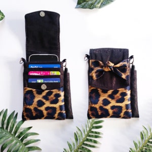 Small crossbody phone bag, Lanyard phone pouch, Wristlets phone pouch,  Multifunction sling bag wallet purse for girls, fall sling bag