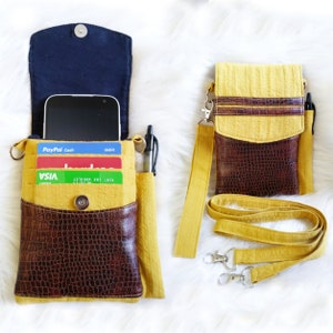 Crossbody phone bag, wristlets phone pouch, small sling phone bag wallet purse for girls and personalized christmas gift