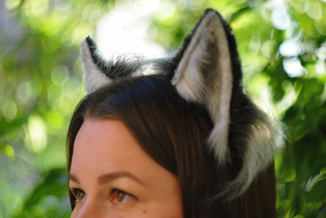 Wolf ears / Fox ears / Realistic wolf ears / Faux fur wolf Etsy