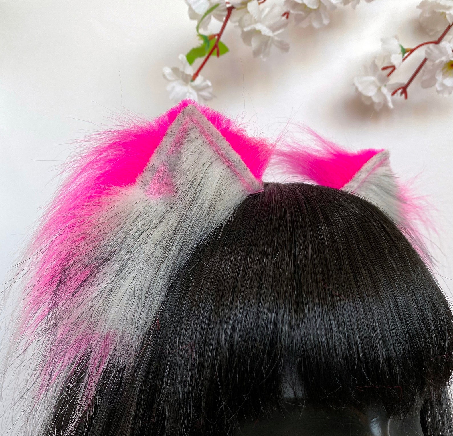 Kitten ears Kitten ears cosplay Kitten ears pink Cat ears Etsy