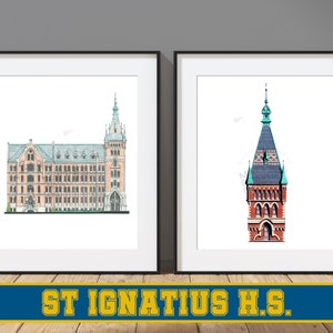 St. Ignatius High School - Cleveland, Ohio - Architecture Art Print