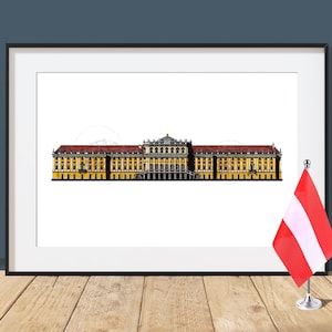 Schloss Schönbrunn - Vienna, Austria - Architecture Art Print