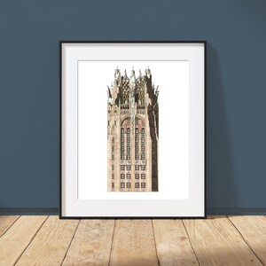General Electric Building - Manhattan, New York, New York - Art Deco Tower Drawing, Architecture Art Print