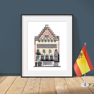 Casa Amattler - Barcelona, Spain - Architecture Art Print