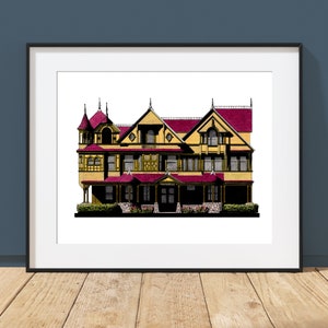 Winchester Mystery House - San Jose, California - Architecture Art Print - Haunted House