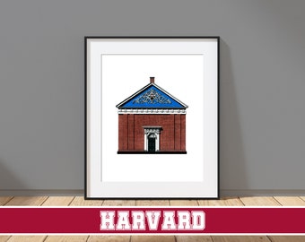 Harvard University, Holden Chapel - Cambridge, Massachusetts - Architecture Art Print - Harvard Crimson