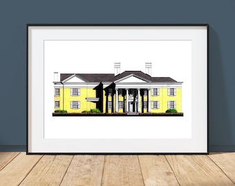 Oglebay Mansion - Wheeling, West Virginia - Architecture Art Print