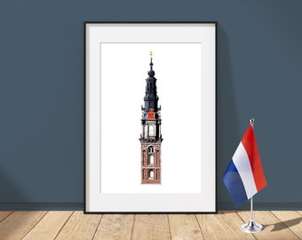 Zuiderkerkstoren - Amsterdam, Netherlands - Architecture Art Print - Zuiderkerk Tower