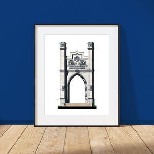 Case - Western - Reserve - University, Painter Arch - Cleveland, Ohio - Architecture Art Print