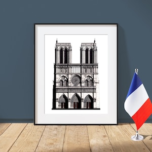 Notre-Dame de Paris - Paris, France - Architecture Art Print - Notre Dame Cathedral