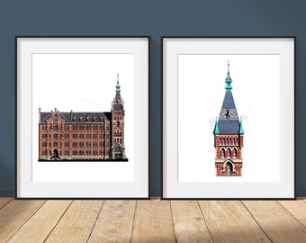 St. Ignatius High School - Cleveland, Ohio - Architecture Art Print