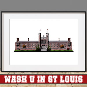 Kunstdruck - Washington - Universität - in - St. Louis, Brookings Hall - St. Louis, Missouri - Architektur Kunstdruck