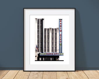 Radio City Music Hall - New York, New York - Architecture Art Print