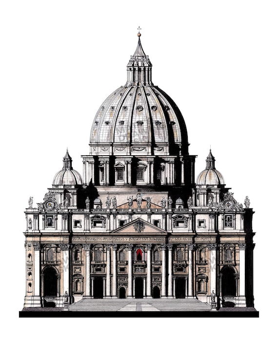 Basilica Rome Drawing