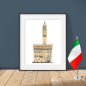Palazzo Vecchio - Florence, Italy - Architecture Art Print - Firenze