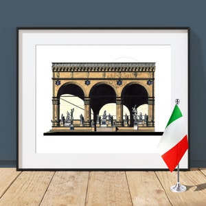 Loggia dei Lanzi - Florence, Italy - Architecture Art Print - Firenze