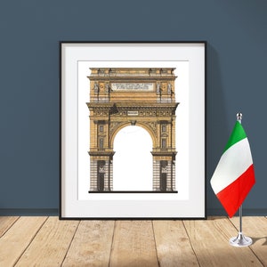 L&#39;Arcone - Florence, Italy - Architecture Art Print - Piazza della Repubblica, Firenze