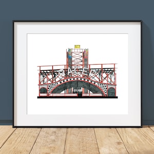 Kennywood&#39;s Racer - Pittsburgh, Pennsylvania - Stampa artistica di architettura