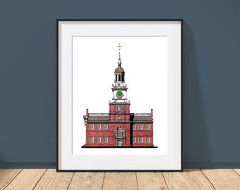 Independence Hall | Philadelphia, Pennsylvania | Architecture Art Print | America250