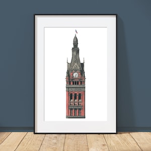 Milwaukee City Hall - Milwaukee, Wisconsin- Architecture Art Print