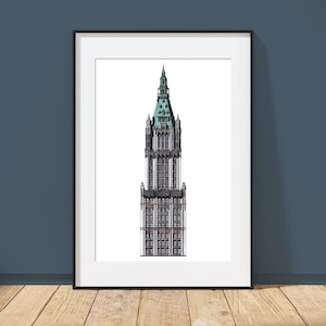 Woolworth Building - Manhattan, New York, New York - Art Print
