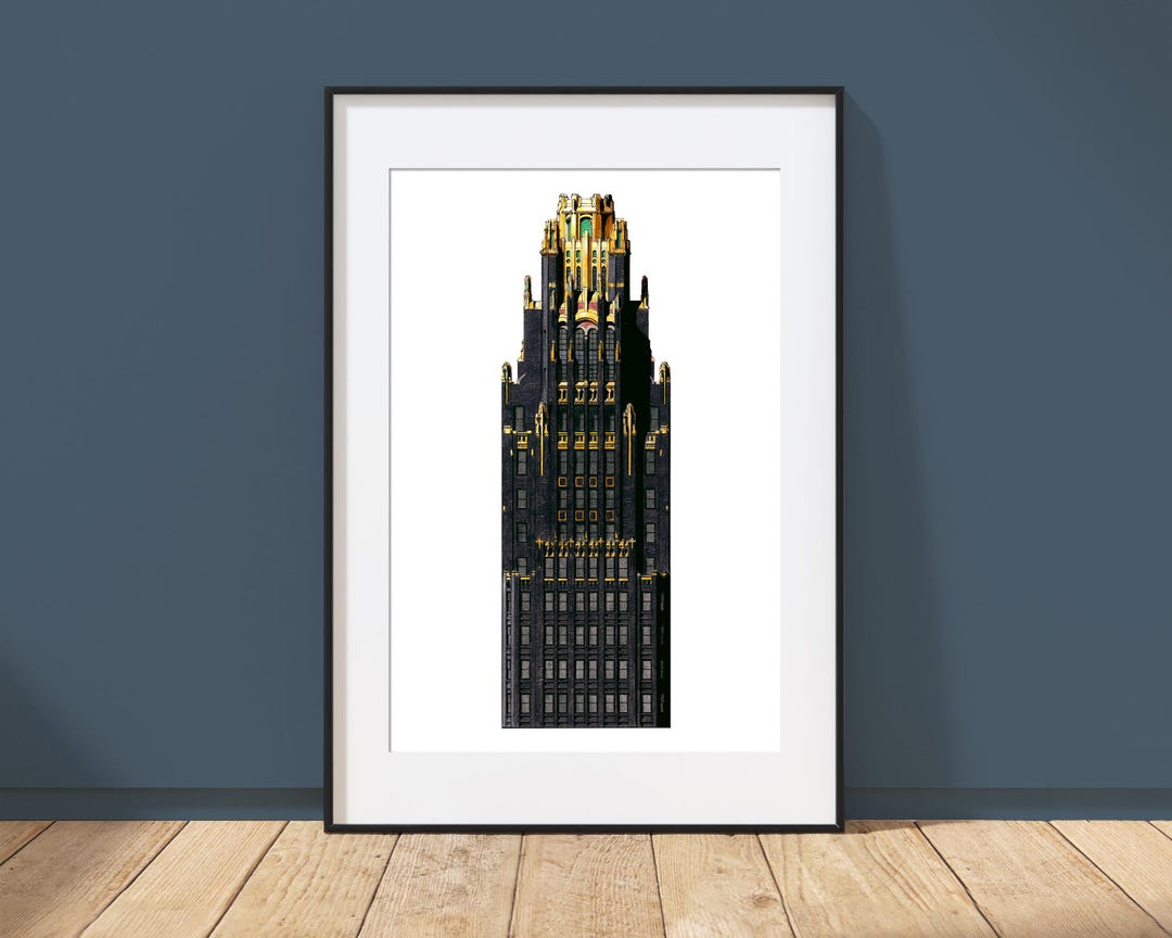 American Radiator Building Model American Radiator Building Print | Art Deco NYC Wall Art | Bryant Park ...