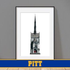 University - of - Pittsburgh, Heinz Memorial Chapel - Pittsburgh, Pennsylvania - Architecture Art Print